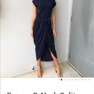 Fray Navy Blue Dress